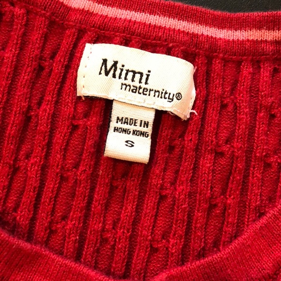 Red maternity sweater size small - Picture 2 of 2